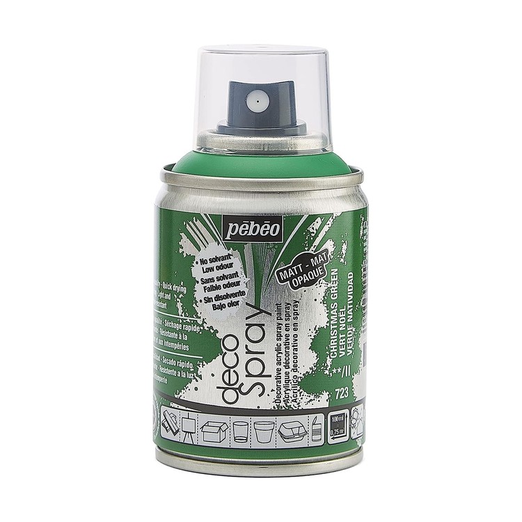 

Краска на водной основе Pebeo decoSpray, 093723 Зеленый рождественский