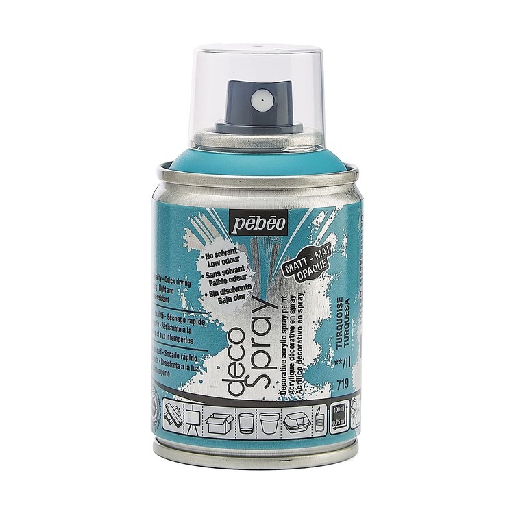 

Краска на водной основе Pebeo decoSpray, 093719 Бирюзовый