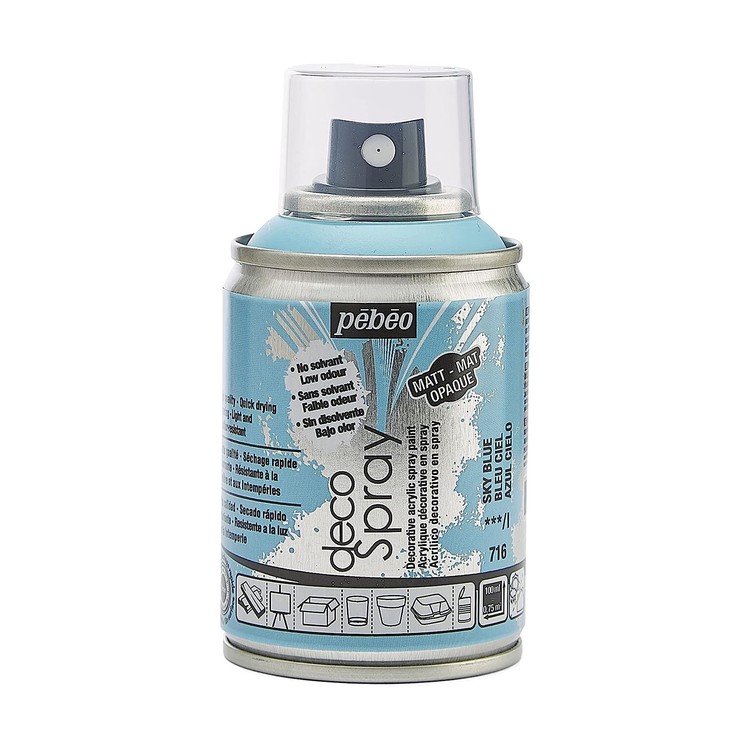 

Краска на водной основе Pebeo decoSpray, 093716 Небесно-голубой