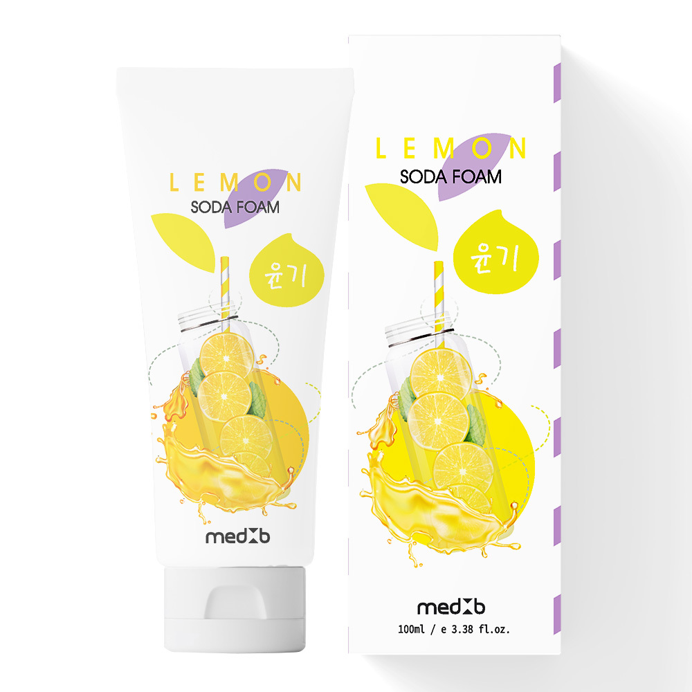 Пенка для умывания MedB Сода с экстрактом лимона 100мл пенка для умывания ekel с экстрактом огурца 100 мл