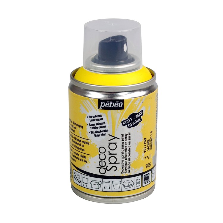 

Краска на водной основе Pebeo decoSpray, 093705 Желтый