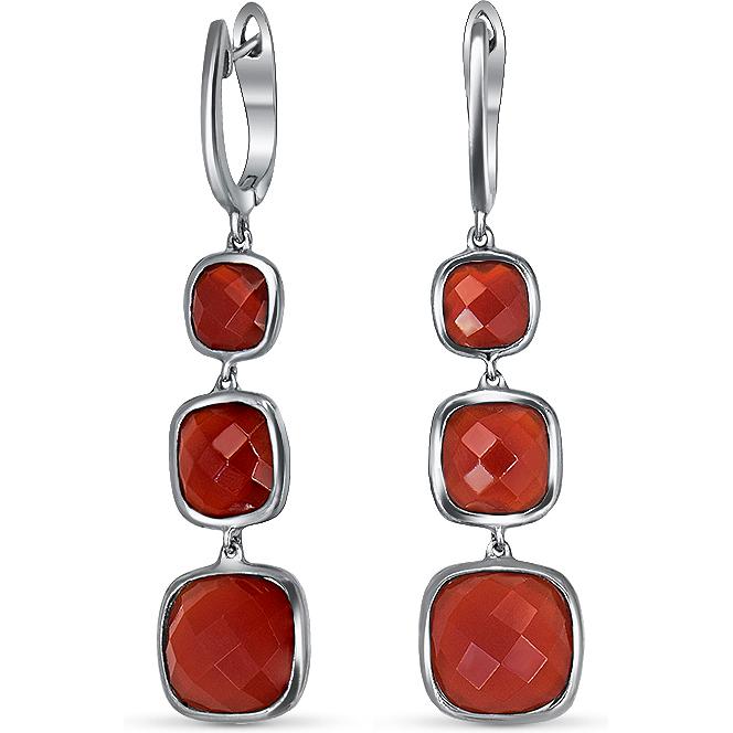 

Серьги женские из серебра Silver Wings 22gre1578d-69, агат, 22gre1578d-69