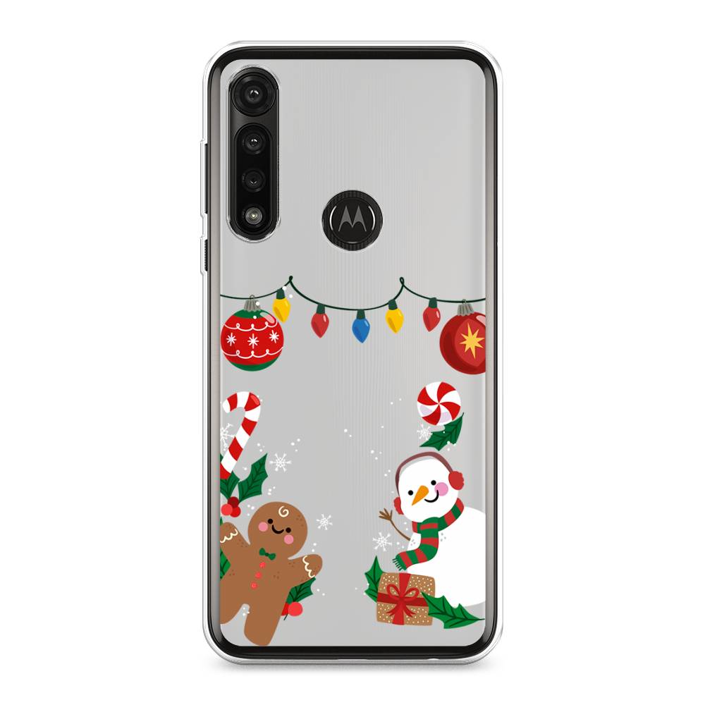 

Чехол на Motorola Moto G Power 2020 "Новогоднее настроение", Коричневый;красный;зеленый, 242650-5