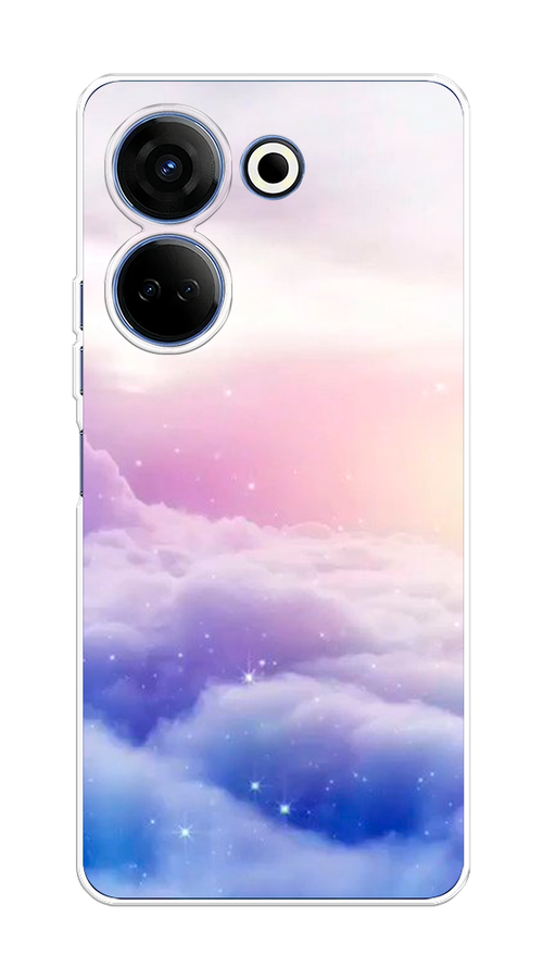 

Чехол на Tecno Camon 20 "Небеса", Голубой;белый;розовый, 304150-2