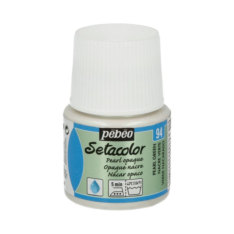 

Краска для темных и светлых тканей Pebeo перламутровая Setacolor, цвет: зеленый, 45 мл