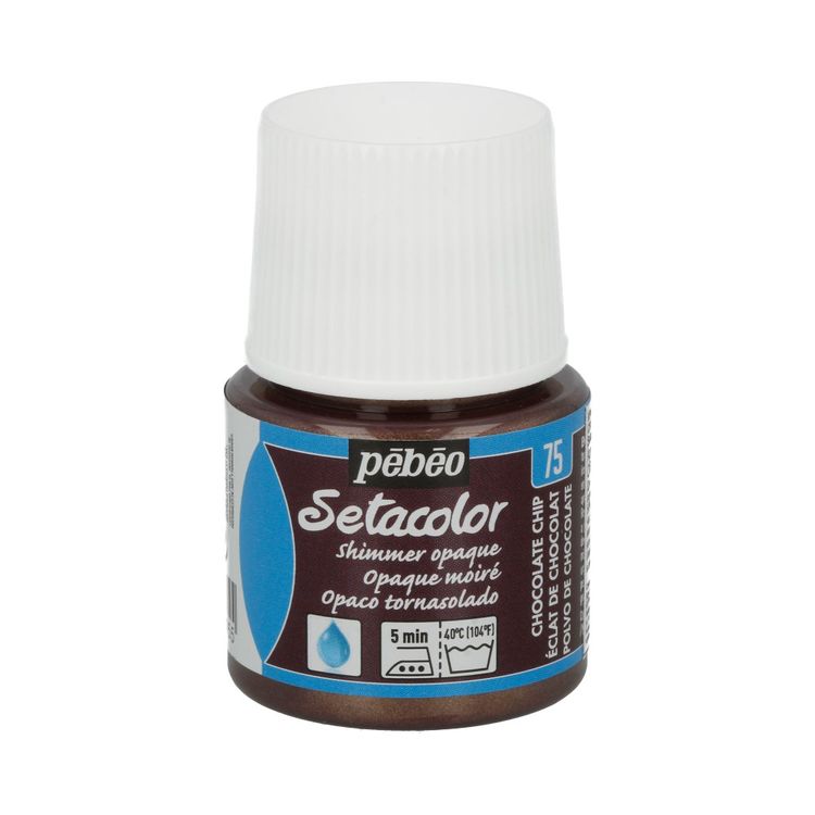

Краска для темных и светлых тканей Pebeo мерцающая Setacolor шоколадная крошка, 45 мл