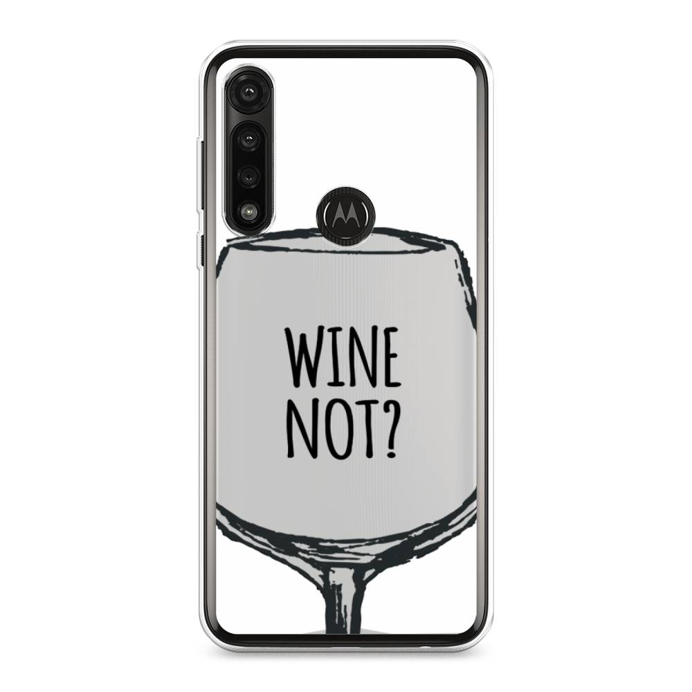 

Чехол на Motorola Moto G Power 2020 "Wine not white", Белый, 242650-6