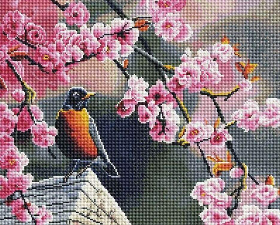 

Алмазная вышивка Painting Diamond «Сакура»