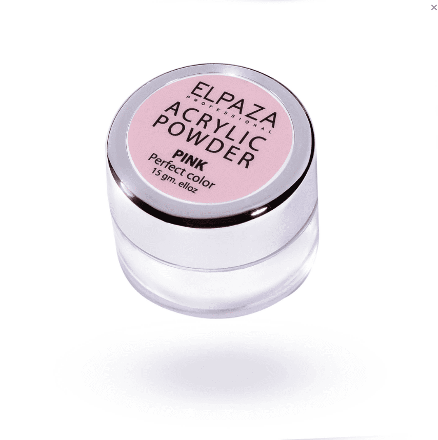 Акриловая пудра Elpaza Acrylic Powder розовая, 15 г 100pcs lot plastic manicure eyeshadow box loose powder acrylic travel bottle