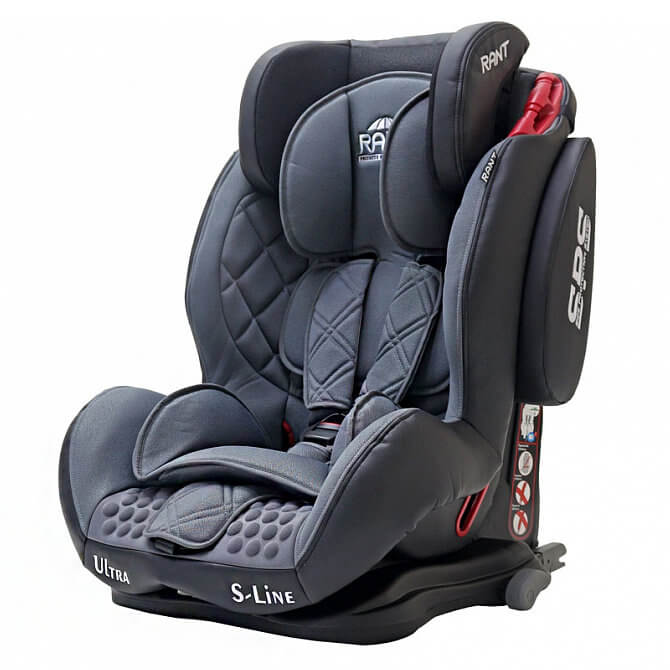 фото Автокресло rant thunder ultra isofix sps цв.серый гр.1/2/3