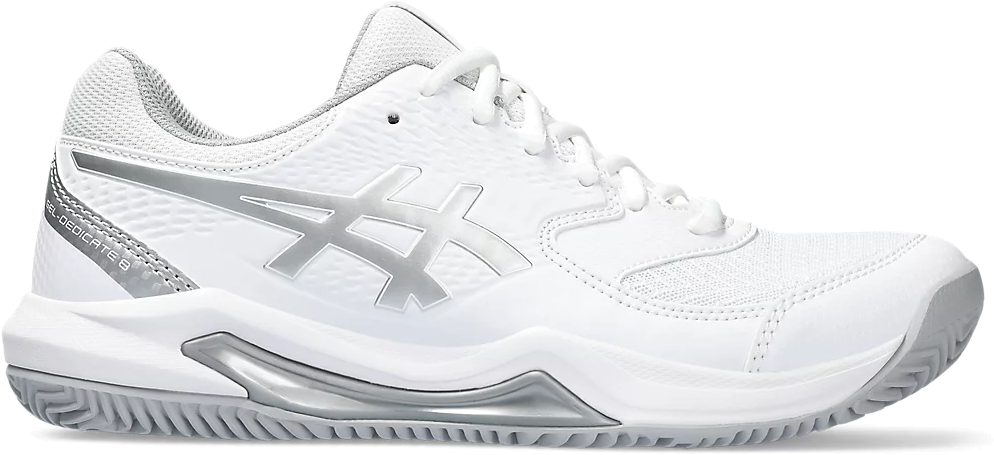 

Кроссовки женские Asics Gel-Dedicate 8 Clay белые 8 US, Белый, Gel-Dedicate 8 Clay