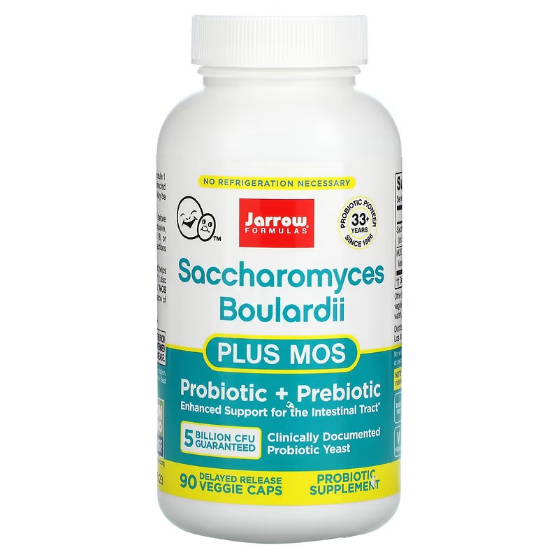 Сахаромицеты Буларди (Saccharomyces Boulardii) + MOS Jarrow Formulas 5 млрд капсулы 90 шт.