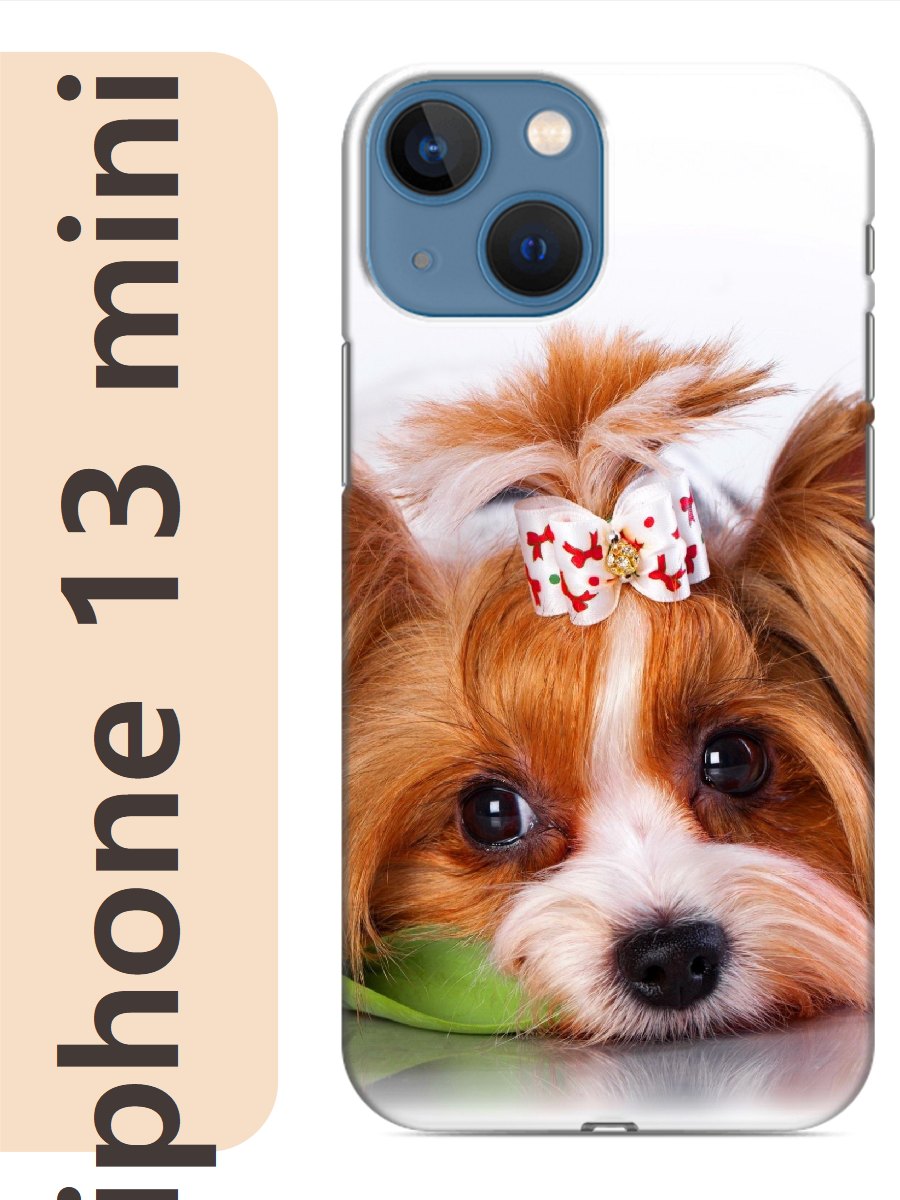 

Чехол на Apple Iphone 13 mini собака с бантиком 803, Iphm13dogs