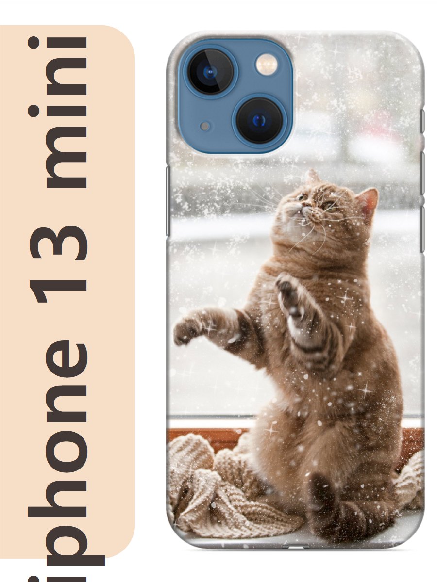 

Чехол на Apple Iphone 13 mini кот рыжий британец 797, Прозрачный, Iphm13cat2