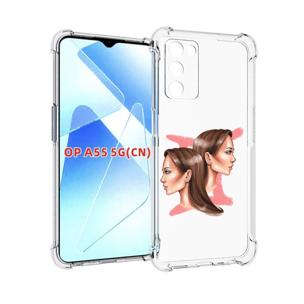 

Чехол MyPads Девушка-Близнецы женский для Infinix Zero X Neo, Прозрачный, Tocco