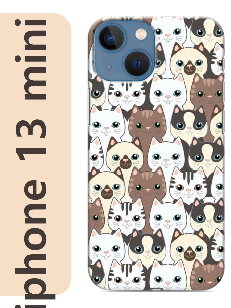 

Чехол на Apple Iphone 13 mini котики 775, Iphm13cats