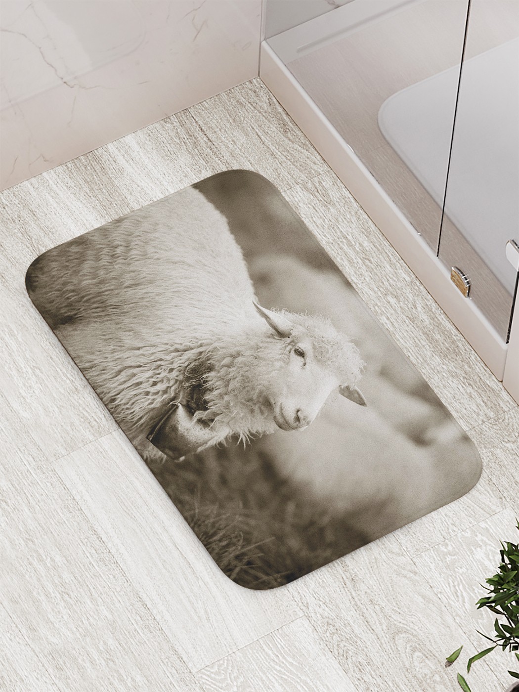 

bath_69646 Коврик противоскользящий для ванной, сауны, бассейна, 77х52 см