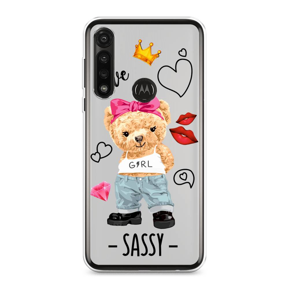 

Чехол на Motorola Moto G Power 2020 "Sugar Mommy", Голубой;белый;розовый, 242650-6