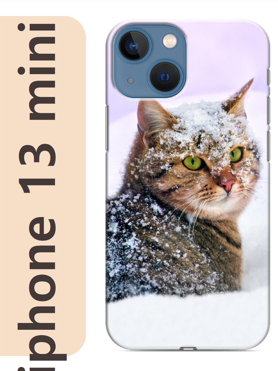 

Чехол на Apple Iphone 13 mini кот в снегу 767, Iphm13cats