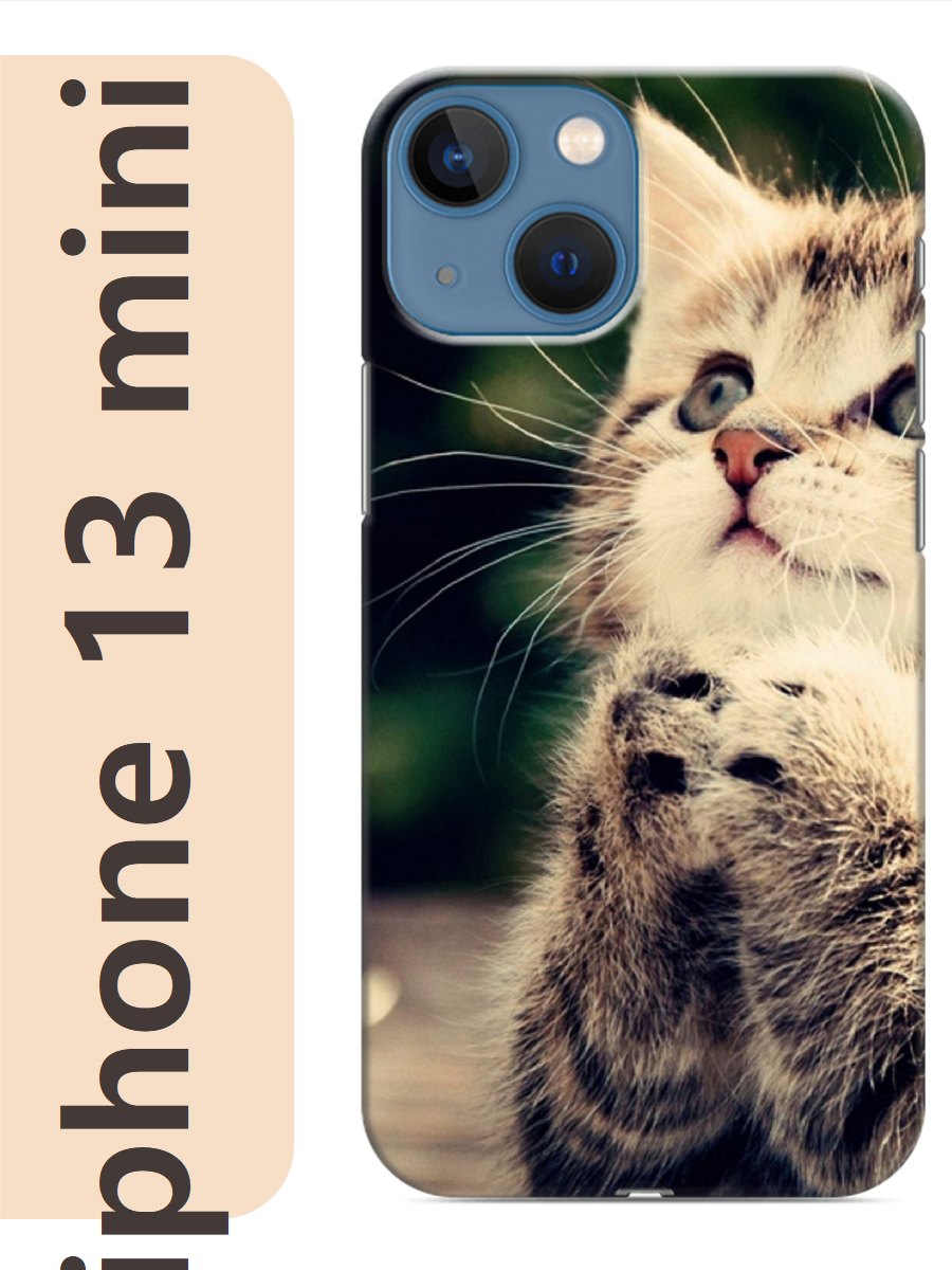 

Чехол на Apple Iphone 13 mini котенок 761, Прозрачный, Iphm13cats