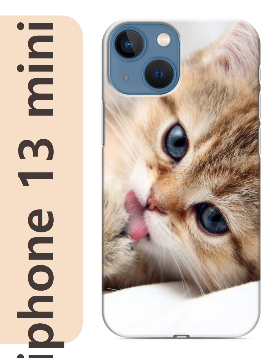 

Чехол на Apple Iphone 13 mini котенок 755, Прозрачный, Iphm13cats