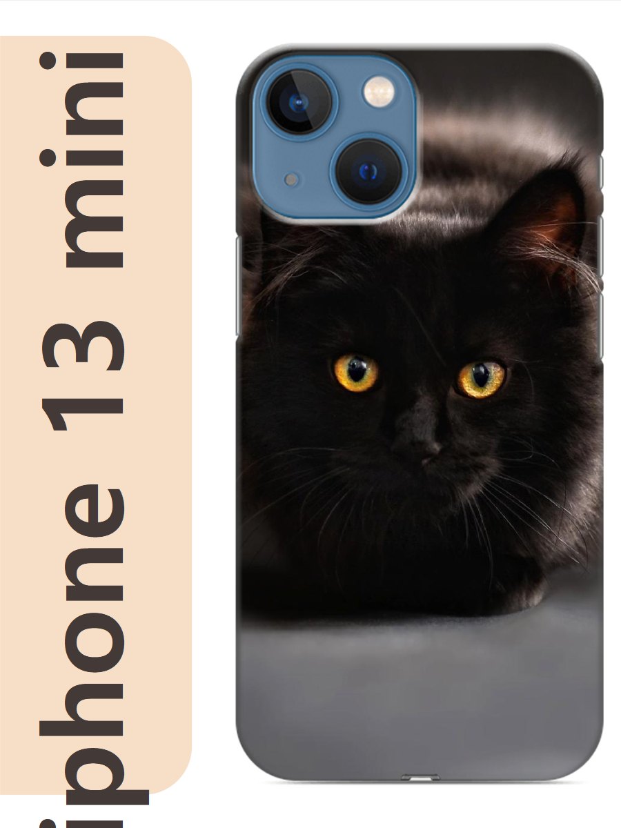 

Чехол на Apple Iphone 13 mini кот черный 753, Iphm13cats