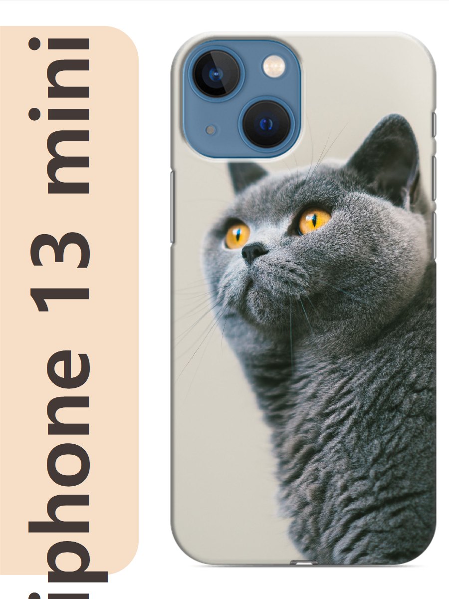 

Чехол на Apple Iphone 13 mini кот британец 752, Прозрачный, Iphm13cats