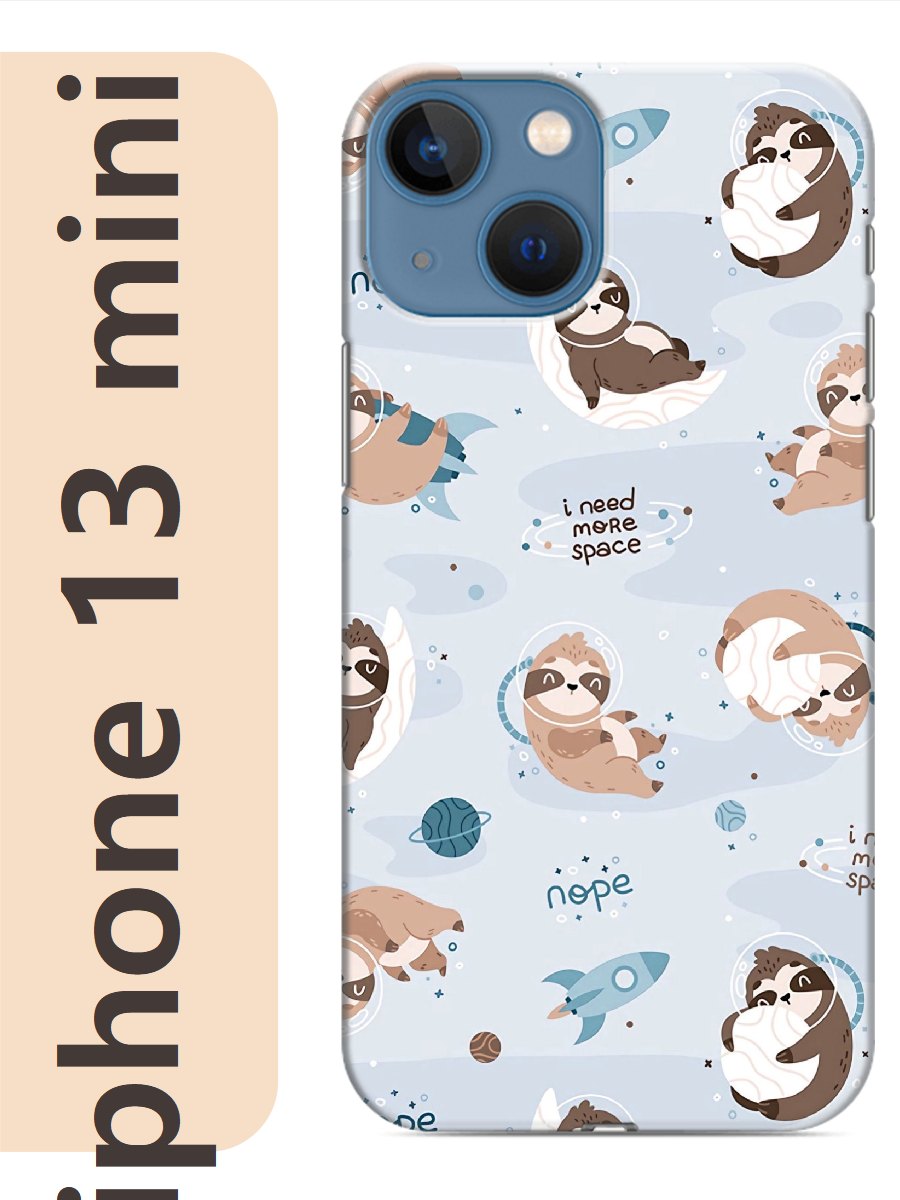 

Чехол на Apple Iphone 13 mini ленивец фон 538, Прозрачный, Iphm13fone