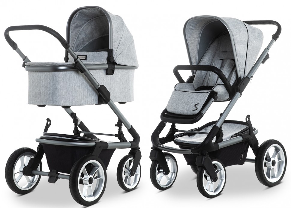 

Универсальная коляска Moon Solitaire (2 в 1) (Light Grey)