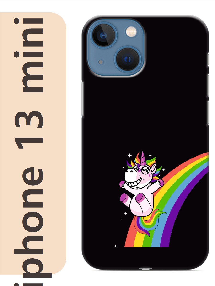 

Чехол на Apple Iphone 13 mini единорог 502, Прозрачный, Iphm13erog