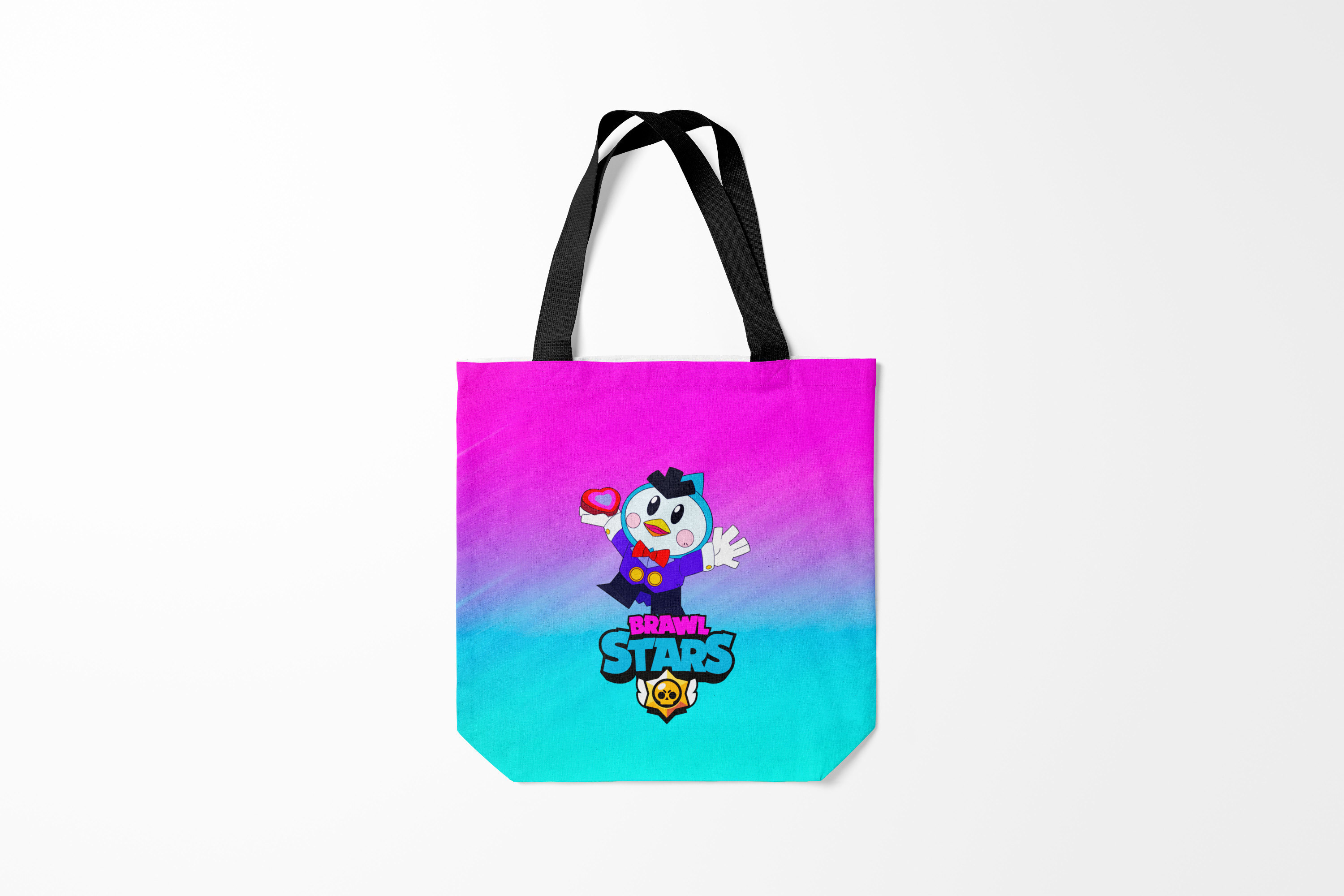 

Сумка шoппер унисекс Burnettie Brawl Stars Mr.P, розовый; голубой, Brawl Stars Mr.P
