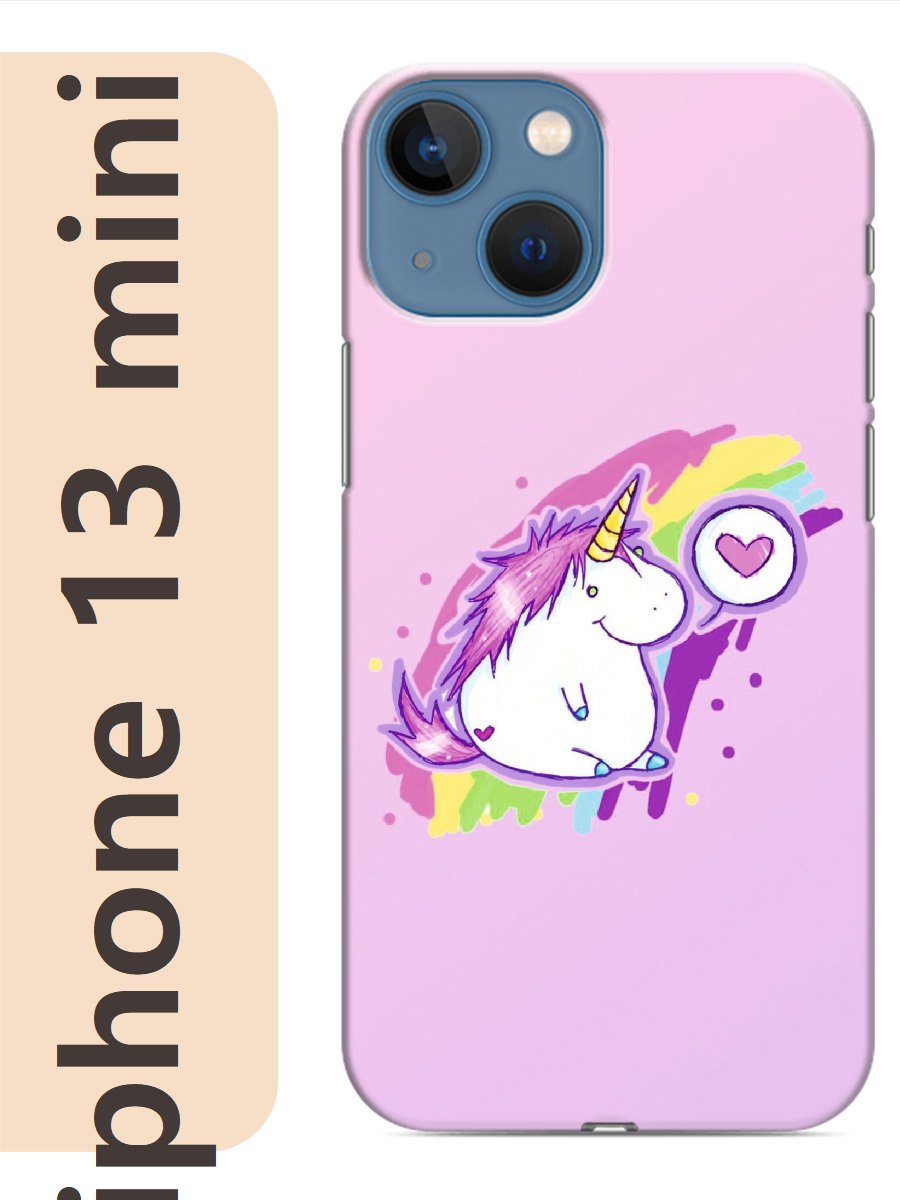 

Чехол на Apple Iphone 13 mini единорог 495, Прозрачный, Iphm13erog