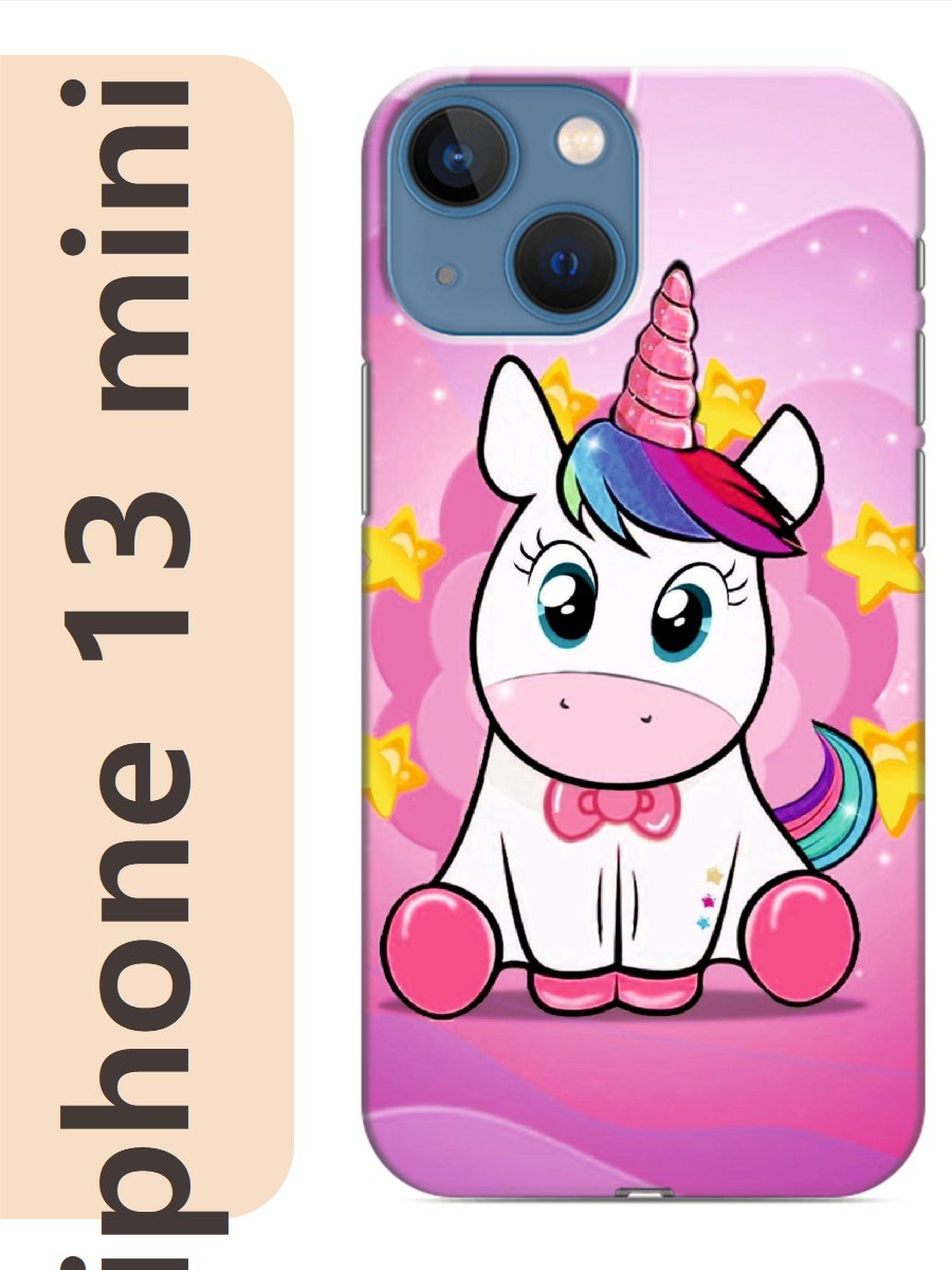 

Чехол на Apple Iphone 13 mini единорог 493, Прозрачный, Iphm13erog