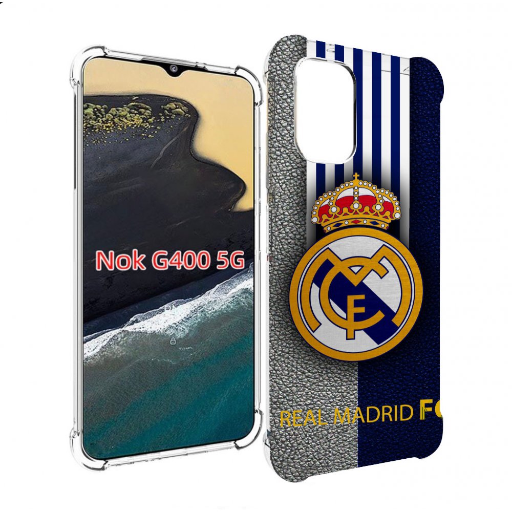 

Чехол MyPads фк реал мадрид мужской для Nokia G400 5G, Прозрачный, Tocco