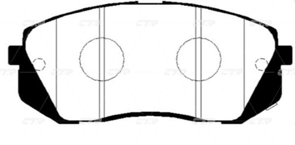 

Колодки тормозные KIA ( CKKK41) CTR GK0547