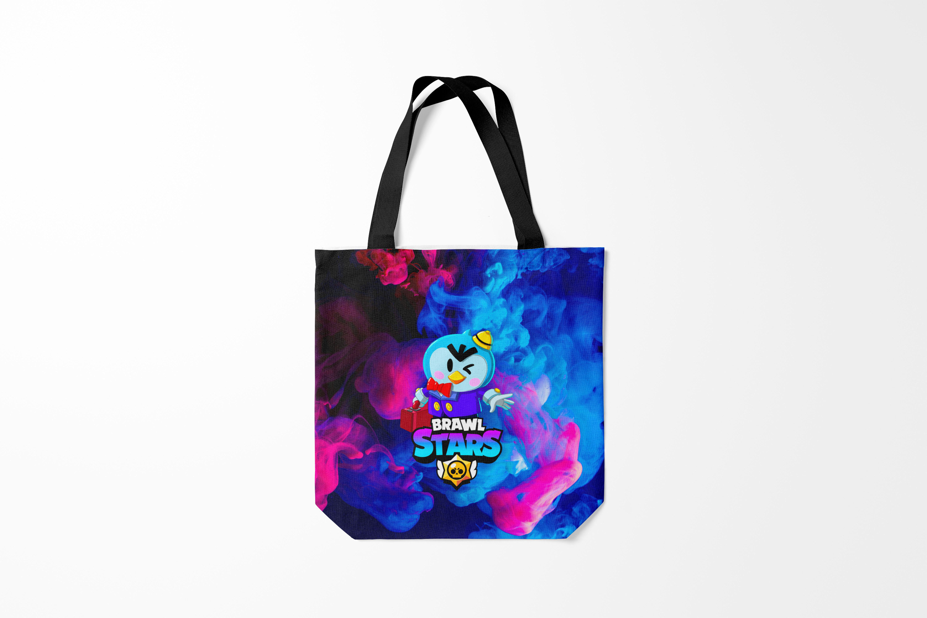 

Сумка шoппер унисекс Burnettie Brawl Stars MR.P, синий; розовый, Brawl Stars MR.P