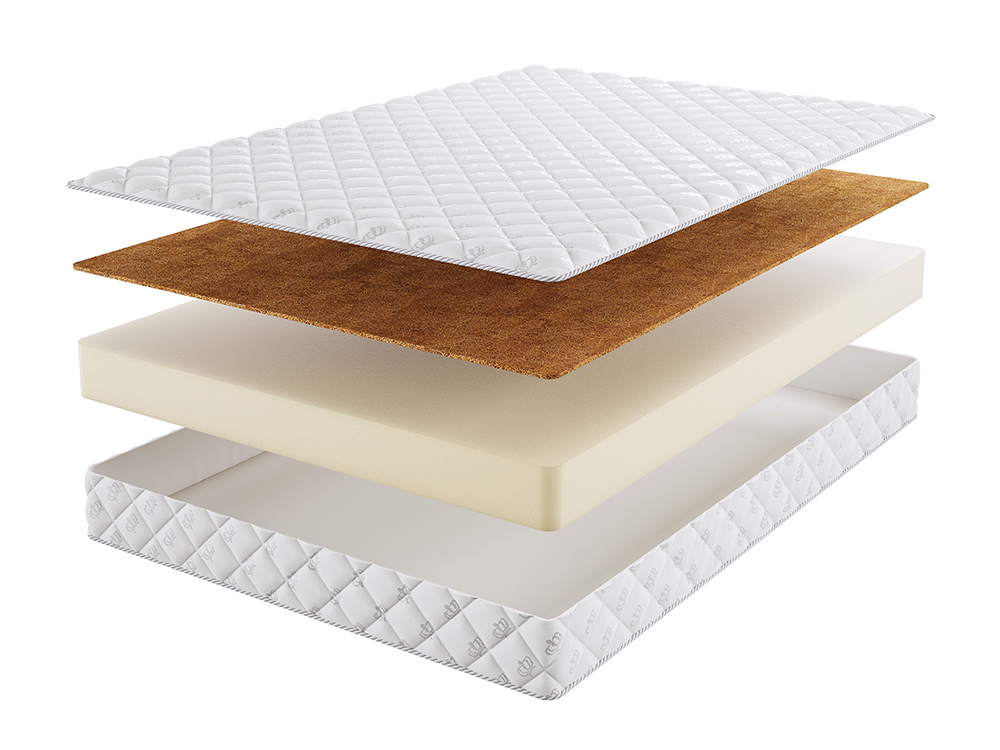 

Матрас Beautyson Roll Foam Hard 14 Cocos 140х190, Бежевый;белый;серый;серебристый, Roll Foam Hard 14 Cocos