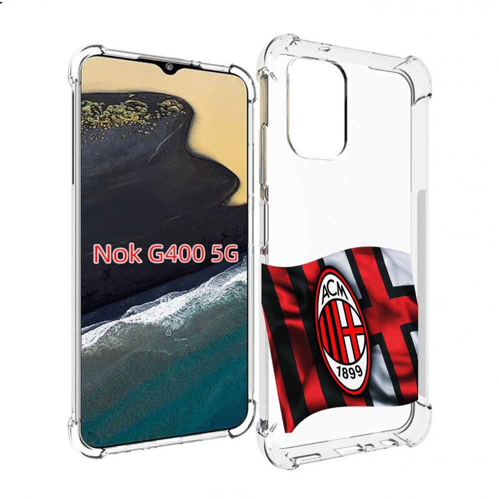 

Чехол MyPads фк милан мужской для Nokia G400 5G, Прозрачный, Tocco