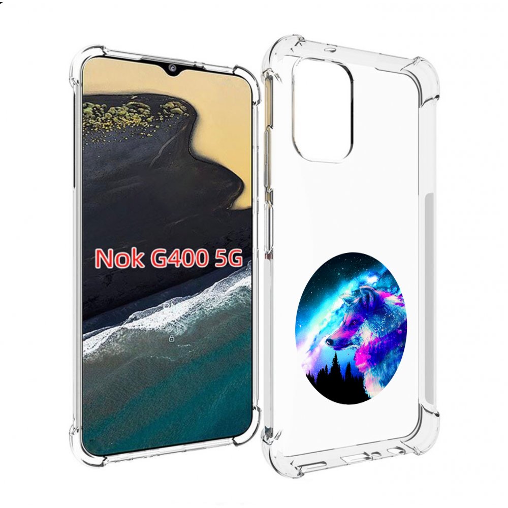 

Чехол MyPads голубой волк для Nokia G400 5G, Прозрачный, Tocco