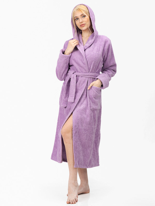 Халат женский Bio-Textiles HMW/ фиолетовый 44-46 RU