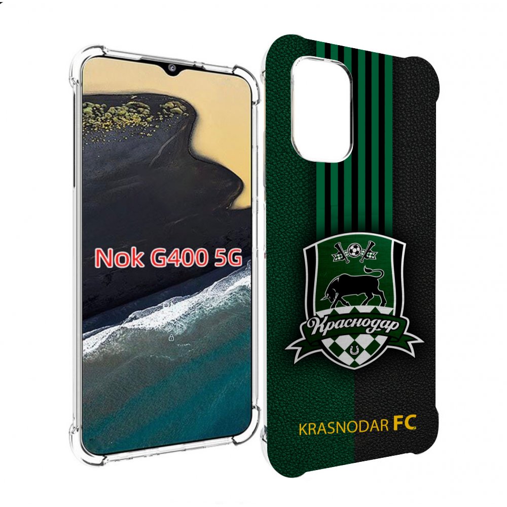 

Чехол MyPads фк краснодар мужской для Nokia G400 5G, Прозрачный, Tocco