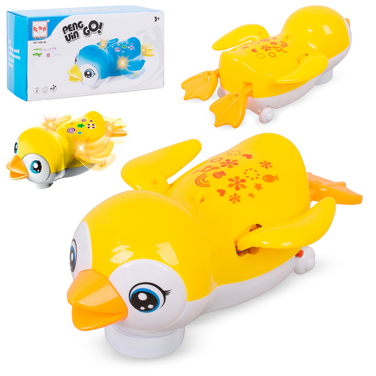 Музыкальная игрушка Tongde Пингвин 696-53 желтый