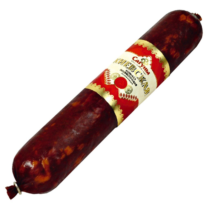 

Колбаса варено-копченая Сагуновский Мясокомбинат Киевская мини 600 г