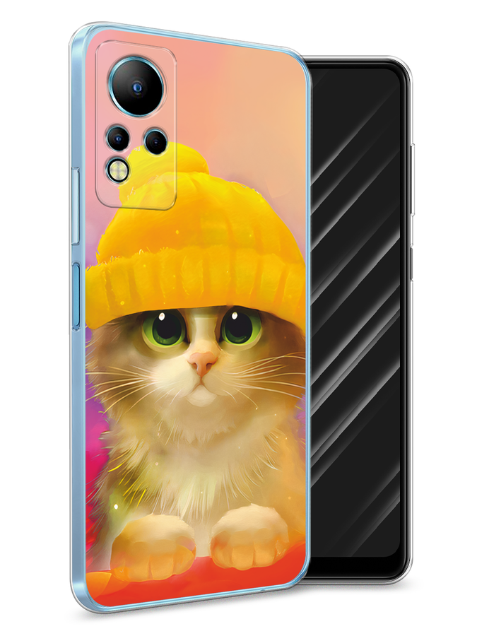 

Чехол Awog на Infinix Note 11 "Котенок в желтой шапке", Разноцветный, 3100450-2