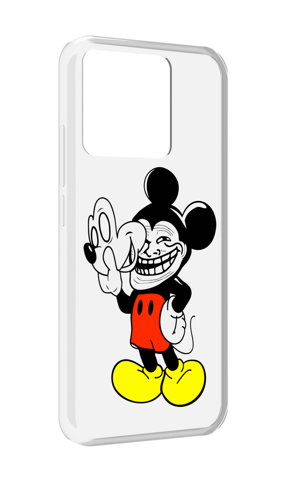 

Чехол MyPads Tocco для Xiaomi Redmi 10A микки-маус-троллер, Прозрачный, Tocco