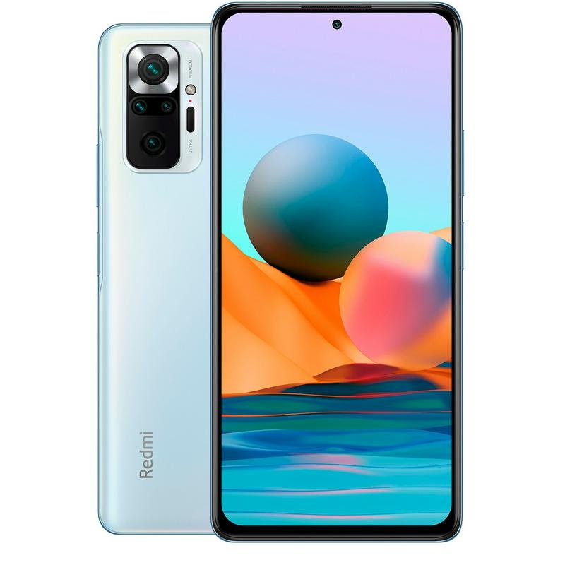 

Смартфон Xiaomi Redmi Note 10 Pro 8+128 Glacier Blue + страховка от Сбер