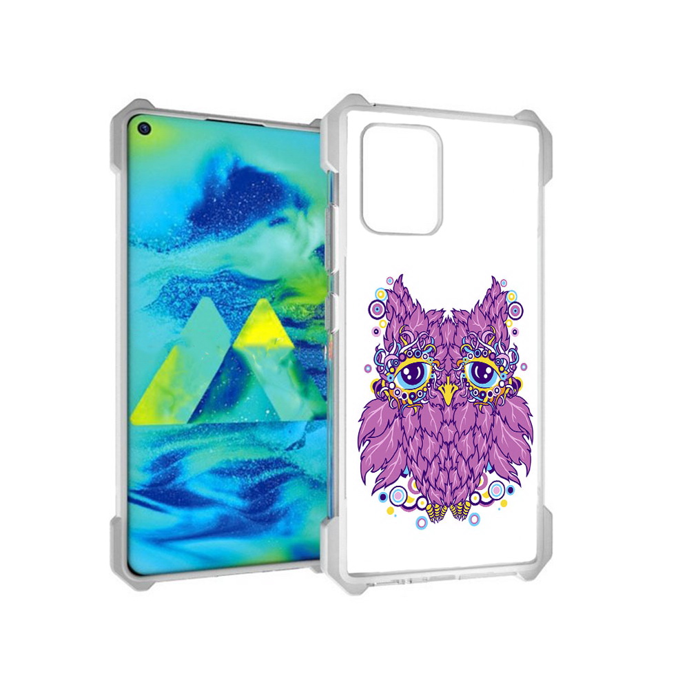

Чехол MyPads Tocco для Samsung Galaxy S10 Lite Розовая сова (PT143840.502.147), Прозрачный, Tocco
