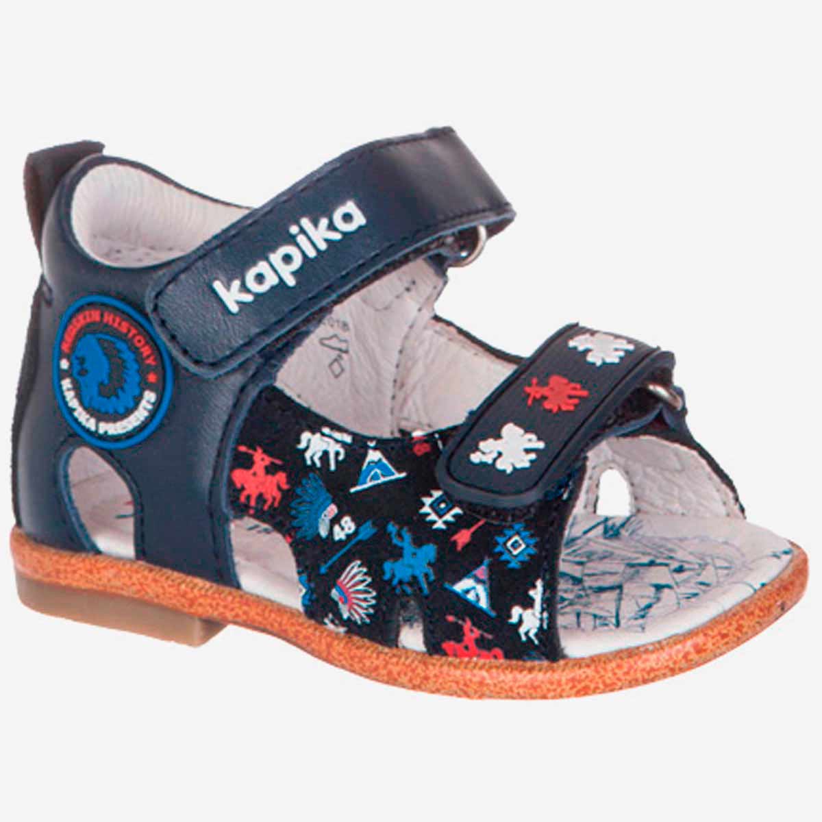 

Сандалии детские Kapika 10136-1 синий р.20, 10136-1