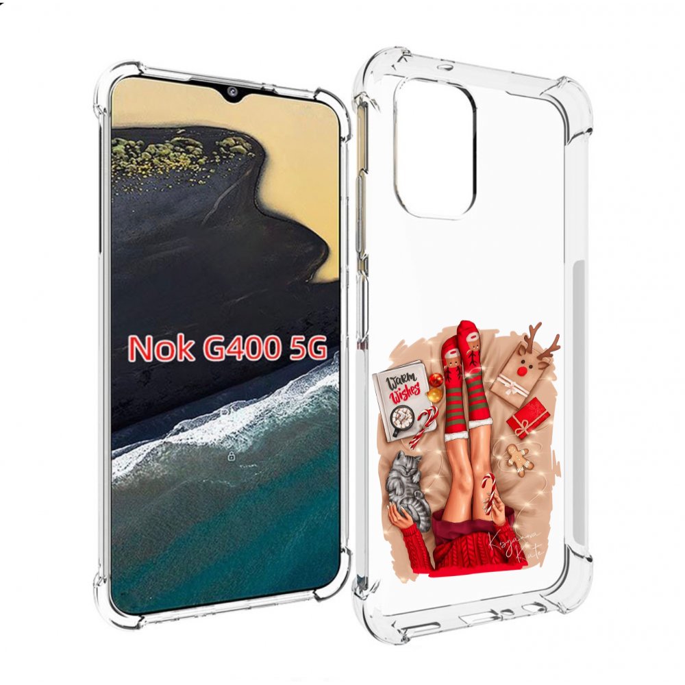 

Чехол MyPads уютный-арт женский для Nokia G400 5G, Прозрачный, Tocco