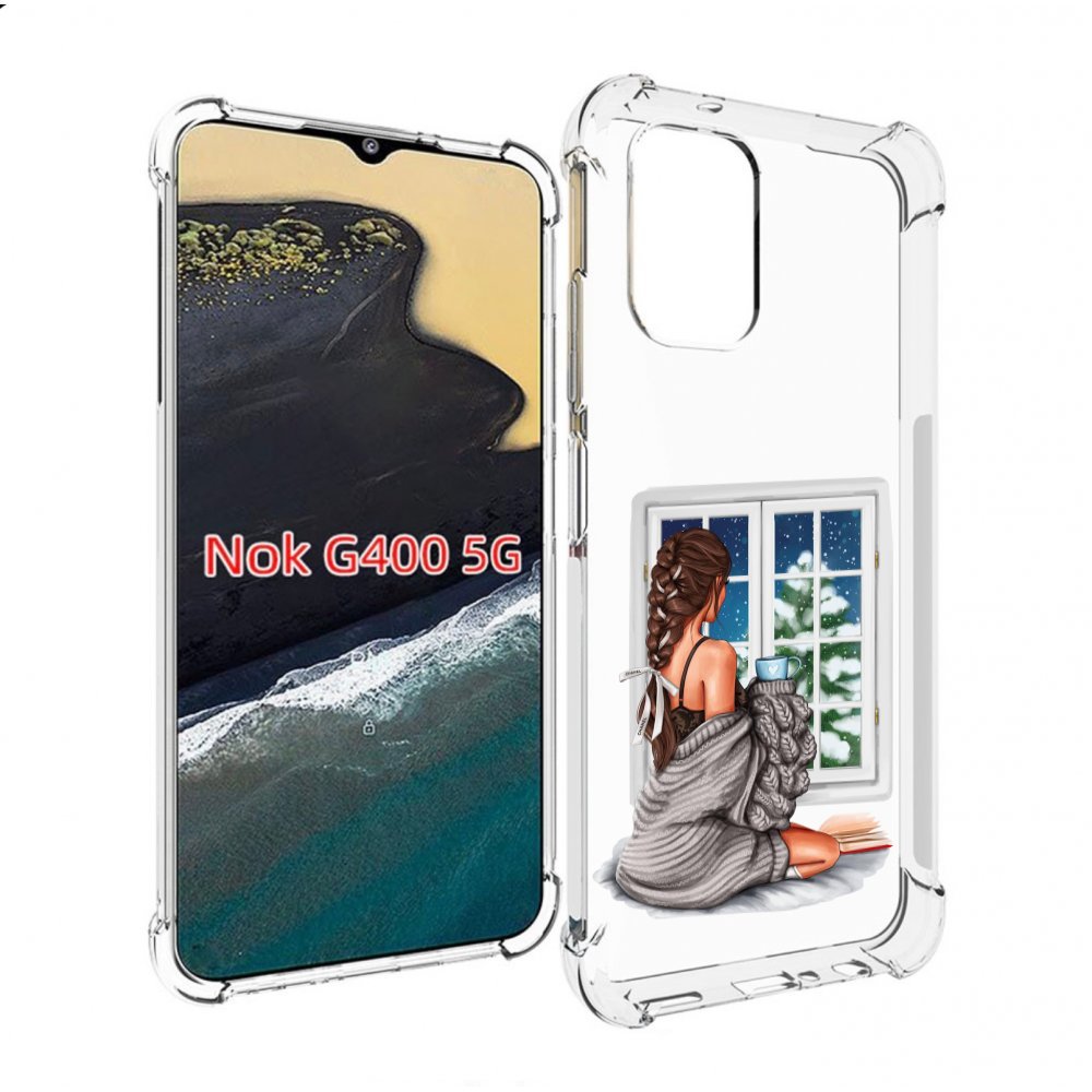 

Чехол MyPads уютное-зимнее-окно женский для Nokia G400 5G, Прозрачный, Tocco